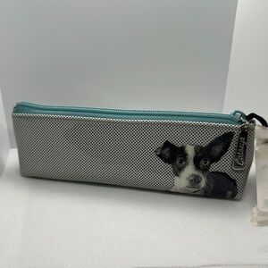 Catseye London Etching Dog Long Cosmetic/Pencil Case - New with Tags!